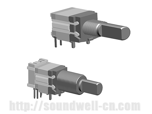 RS1002 Metal Shaft Rotary Pulses Switch